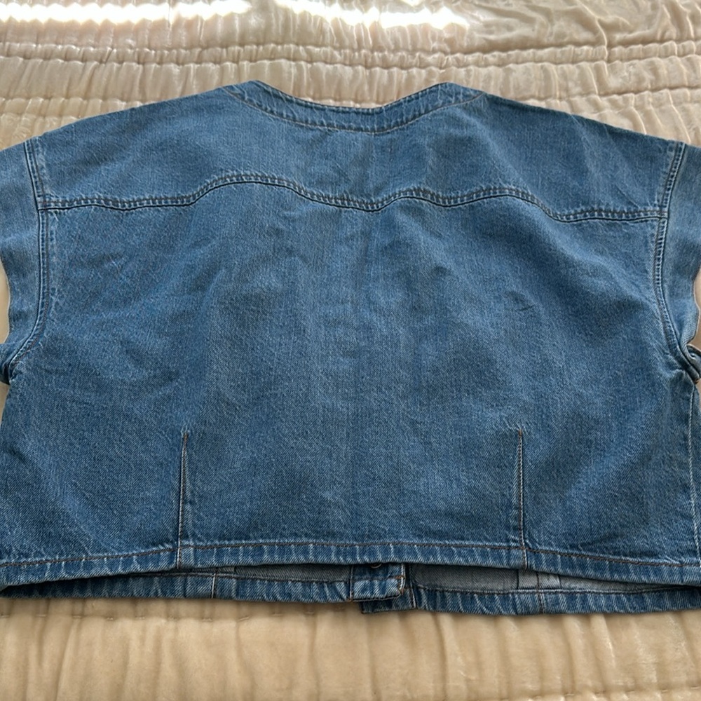 MADEWELL Denim crop top - Picture 7 of 8